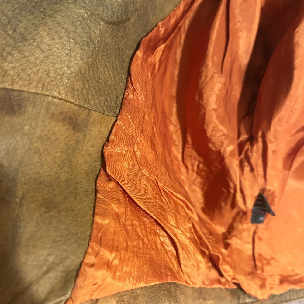 Brown Fringe Leather Jacket - Picture 8 of 10